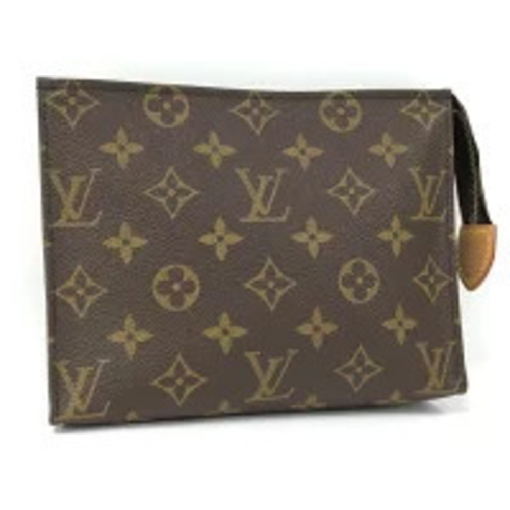 LOUIS VUITTON Pochette Toilette Cosmetic Pouch Clutch Monogram